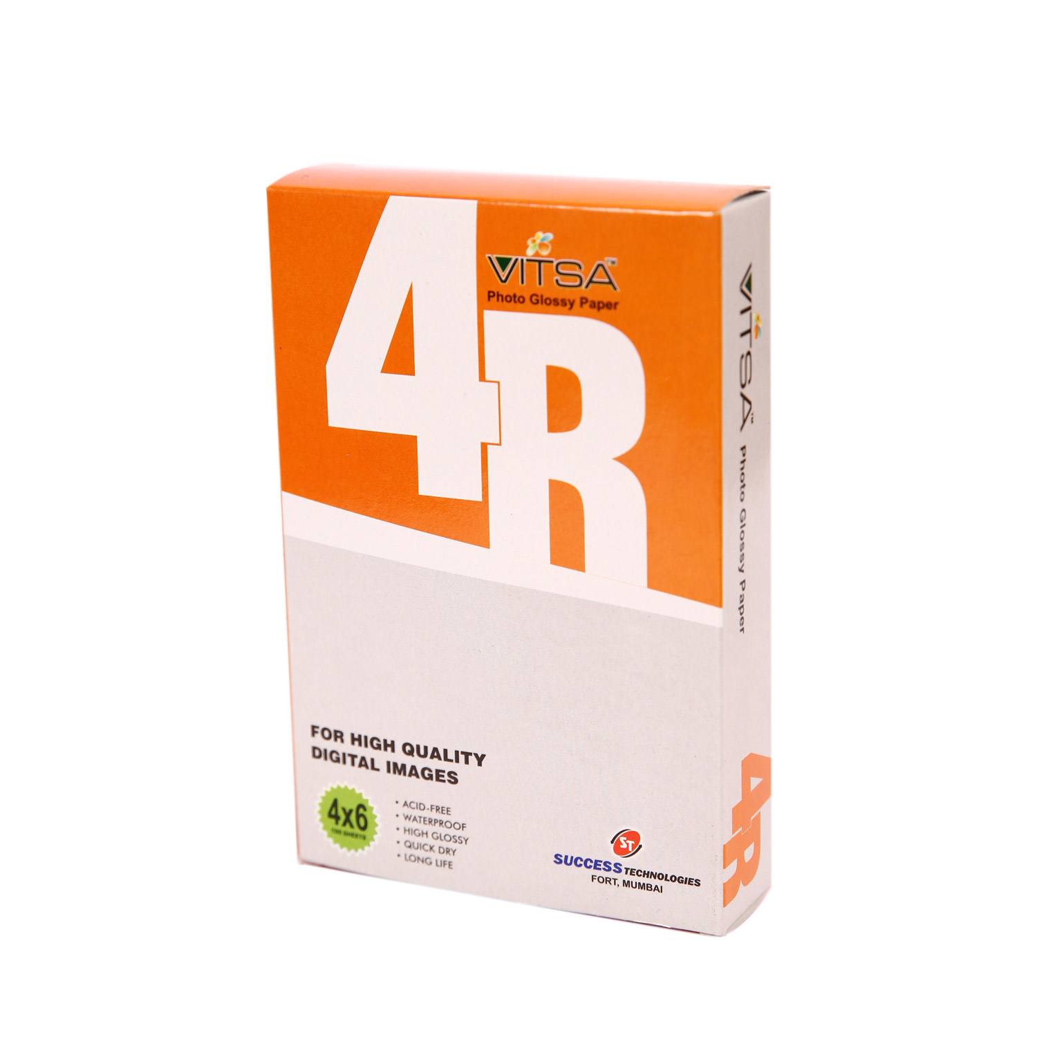 4 x 6 (inch) High Glossy Photo Paper 180 GSM Pack Of 100 Sheets